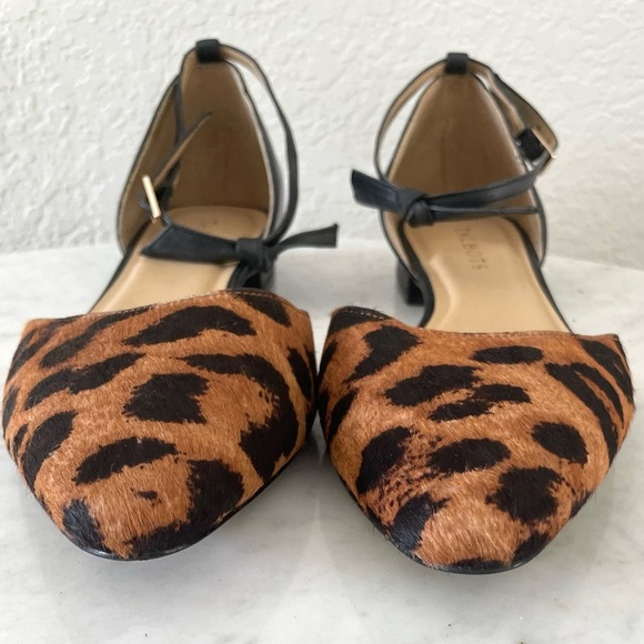 Talbots Edison Leather Ankle Strap Flats Size 9.5 - Picture 2 of 7